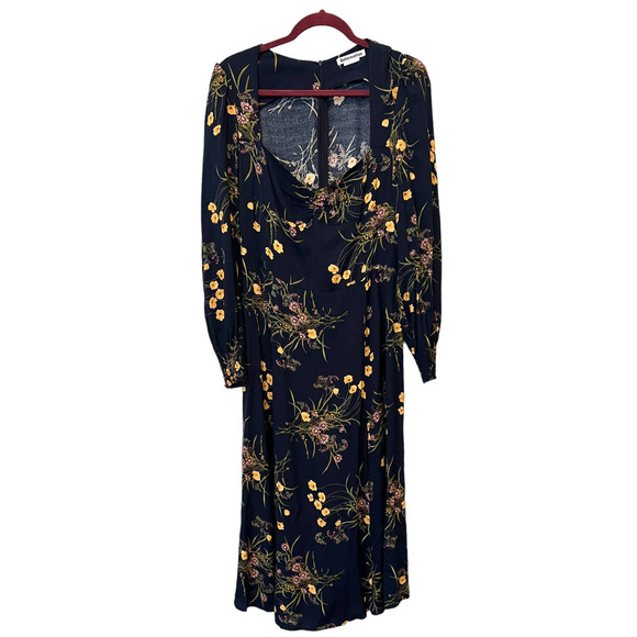 REFORMATION Wallflower Long Sleeve Midi Dress (12) - Picture 3 of 9